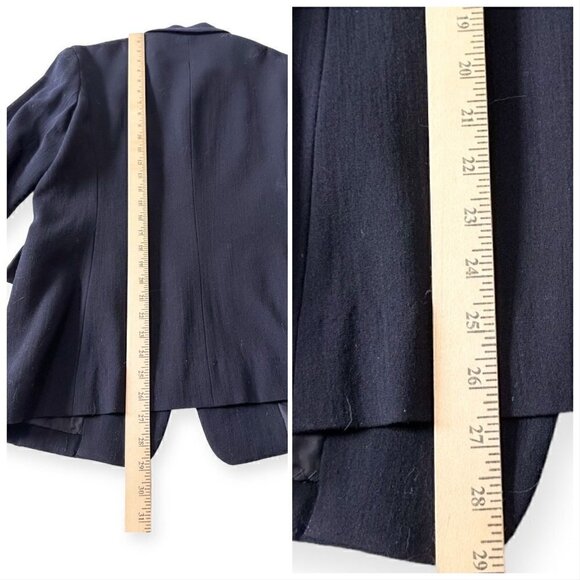 Vintage 1996 A/W Collection Y's Yohji Yamamoto Navy Wool Jacket, Women's, Size M - Picture 14 of 14